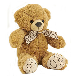 Aubry Gaspard Peluche ours en acrylique brun 20 cm.