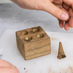 Encens Du Monde DIY encens - Moule en bois pour 4 cônes