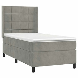 Acheter Sommier à lattes,Cadre à lattes de lit et matelas et LED pour Adulte Gris clair 80x200cm -MN43668