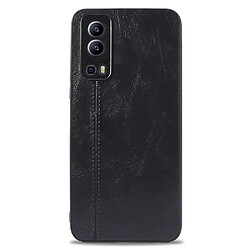 Coque en TPU + PU noir pour votre Vivo Y72 5G