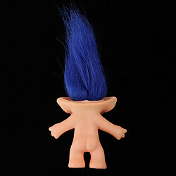 délicat poupée figurine troll chanceux nude mini jouets collection collections bleu