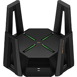 Xiaomi Mi Router AX9000 WiFi 6 Tri-Band - Jusqu'à 4804Mbps - Effets d'éclairage - USB 3.0, 5 ports Ethernet Gigabit - 12 antennes à gain élevé - Couleur noire