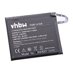 vhbw batterie remplace Lenovo BL267 pour smartphone (3000mAh, 3,85V, Li-Polymère)