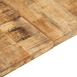 Avis vidaXL Dessus de table bois de manguier solide 25-27 mm 140x60 cm