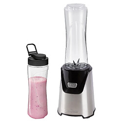 Blender smoothie et Milk-shake 2 Bouteilles Portables de 600ml, 400, Argent, Proficook, SM 1153