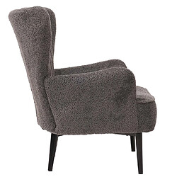 Avis Mendler Lounge-Sessel HWC-K37, Cocktail-/Ohrensessel Polsterstuhl Retro Vintage Stoff Chenille (500g/m²) Öko-Tex ~ gris foncé