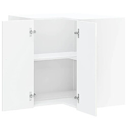 Acheter vidaXL Armoire murale d'angle de cuisine Porto blanc brillant