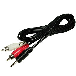 Avis Wewoo Câble Audio Stéréo Jack 3,5 mm vers RCA Mâle Qualité Normale, Longueur: 1.5m