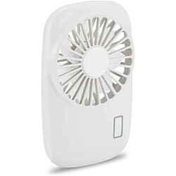 Avis Ventilateur de poche Petite puissance Petit ventilateur personnel portable Vitesse réglable Refroidissement rechargeable USB-blanc