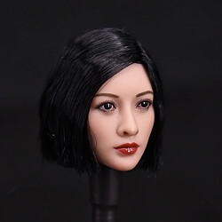 Acheter 1/6 beauté asiatique soldats tête sculpture modèle de cheveux courts pour 12 '' figures