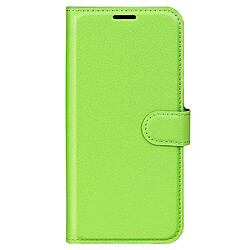 Etui en PU texture litchi, vert pour votre Vivo iQOO 9 Pro