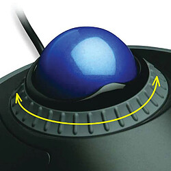 Universal Trackball Mouse PC ou ordinateur portable avec anneau de papier Halo USB avec emballage de détail K72337 | Mouse