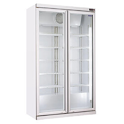 COOLHEAD Armoire à Boisson Réfrigérée Professionnelle Vitrée Blanche - 1050 L - Cool Head