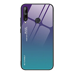 Coque en TPU dégradé de couleur violet/bleu pour votre Huawei P40 lite E/Y7p