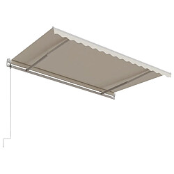 Acheter vidaXL Auvent rétractable automatique 450x300 cm Crème