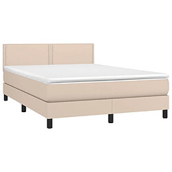 Avis Sommier à lattes LED,Cadre à lattes de lit avec matelas pour Adulte Cappuccino 140x200 cm -MN54227