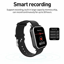 Universal Bluetooth Smartwatch Full Touch 1.7 sur écran Lecteur de musique Bracelet de suivi de la fréquence cardiaque Sport Smartwatch imperméable | Smartwatch (noir)