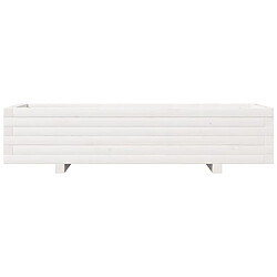 Acheter vidaXL Jardinière blanc 110x40x26,5 cm bois de pin massif