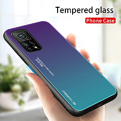 Coque en TPU couleur du dégradé de bord souple violet/vert pour votre Xiaomi Mi 10T 5G/10T Pro 5G/Redmi K30S