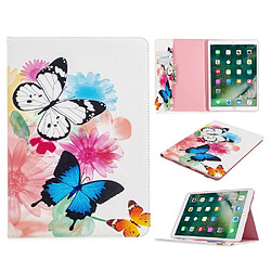 Etui en PU impression de motifs avec support papillon vif pour votre Apple iPad 10.2 (2019)