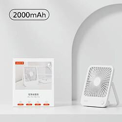 Avis (2000mah Blanc Pur) Petit Ventilateur De Bureau Portable JISULIFE Ventilateur De Table Ultra Silencieux Ventilateur De Refroidissement Rechargeable USB Avec Ventilateur De Bureaux à Vent Puissant À 4 Vitesses