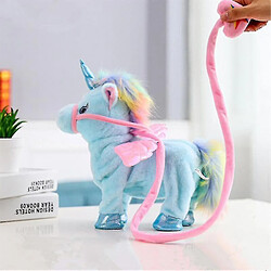 Universal Peluche licorne populaire pour marcher et parler - peluche blanc