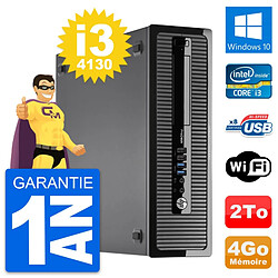 PC HP ProDesk 400 G1 SFF Intel i3-4130 RAM 4Go Disque Dur 2To Windows 10 Wifi - Occasion