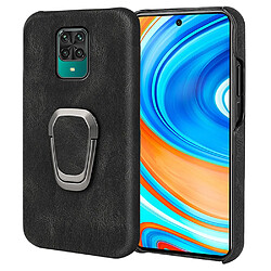 Coque en TPU + PU avec béquille noir pour votre Xiaomi Redmi Note 9 Pro/Redmi Note 9 Pro Max/Redmi Note 9S