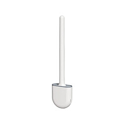 INF Brosse de toilette avec support TPU White