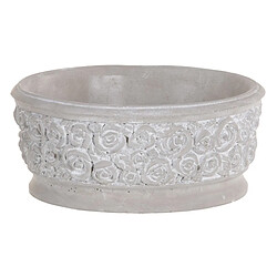 BigBuy Garden Cache-pot Gris Ciment 26 x 26 x 11 cm