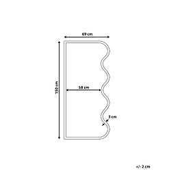 Avis Beliani Miroir MURAT 69 cm 150 cm Bois Naturel