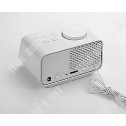 Avis Tech Discount TD® Radio réveil FM Écran LCD à luminosité réglable avec Chargeur de téléphone double USB-blanc