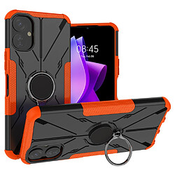 Coque en TPU anti-rayures, anti-chocs avec béquille pour votre Tecno Spark 9T 4G - orange