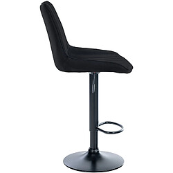 Acheter Non Tabouret de bar Toni tissu noir