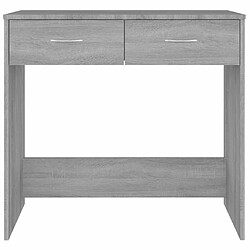 Acheter Maison Chic Bureau,Table de travail pour chambre Sonoma gris 80x40x75 cm Bois d'ingénierie -GKD45057