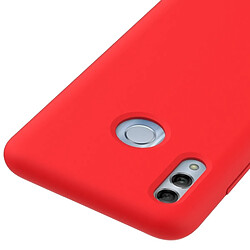 Wewoo Coque Étui de protection en silicone couleur unie Dropproof pour HuHonor 10 Lite (rouge)