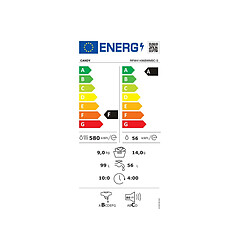 Lave-linge séchant hublot 14/9kg 1400 tours/min - RPW41496BWMBC-S - CANDY