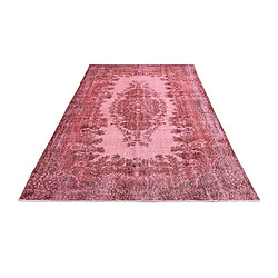 Avis Vidal Tapis de laine 282x163 rouge Ultra Vintage