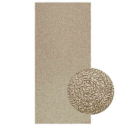 vidaXL Tapis ZIZUR beige 100x200 cm aspect de jute intérieur extérieur