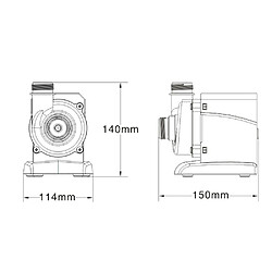 Helloshop26 Pompe piscine 5000 litres par heure 30 wattsatts pompe filtration circulation wattshirlpool 16_0001991