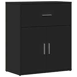 Avis vidaXL Buffets 2 pcs noir 60x31x70 cm bois d'ingénierie