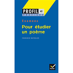 Pour étudier un poème - Occasion