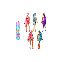 Mattel Barbie Color Reveal Poupée Série Totally Denim avec 6 Surprises Multicolore