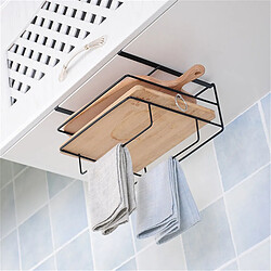 Universal Porte-serviettes double étagère étagère planche à découper rack rack accessoires de cuisine