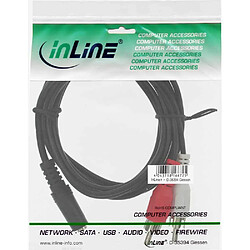 InLine Câble, 2 x RCA mâle vers Prise Jack 3,5 mm Noir 2 m Noir