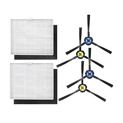 Pièces de rechange compatibles avec aspirateur Robot Ilife V8S X750 X785 V80, pièces détachées, filtres Hepa, brosse latérale