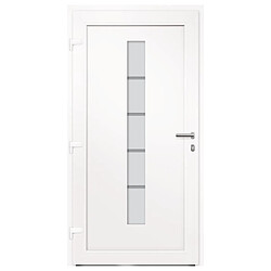 Avis vidaXL Porte d'entrée Aluminium et PVC Anthracite 100x210 cm