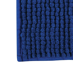 MSV Tapis de bain Microfibre CHENILLE 60x90cm Bleu Foncé