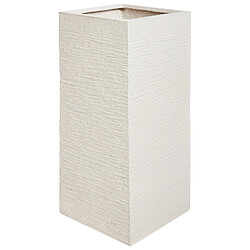 Beliani Cache-pot en fibre d'argile beige clair 26 x 26 x 60 cm DION