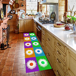 Alter Tapis de cuisine, 100% Made in Italy, Tapis antitache avec impression numérique, Tapis antidérapant et lavable, Modèle Estefan, 180x52 cm